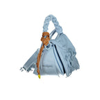 Desigual Azzurro mini polyurethane bag for women, featuring a compact design and vibrant blue color with stylish details.