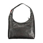 Desigual Nero women’s handbag made of polyurethane with stylish design, featuring a spacious interior and elegant black finish.