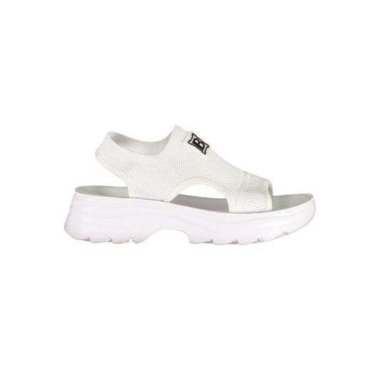 Laura Biagiotti Bianco Polyurethane Women Sandal Laura Biagiotti