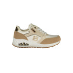 Laura Biagiotti Bianco women's polyurethane sneaker with white design, casual style, and comfortable fit.