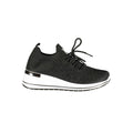Laura Biagiotti Nero polyester women's sneakers with sleek black design and comfortable fit, perfect for casual and athletic wear.