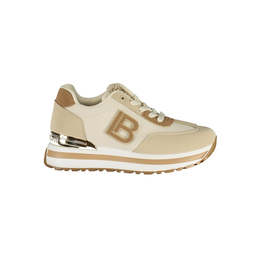 Laura Biagiotti Beige Polyurethane Women Sneaker Laura Biagiotti