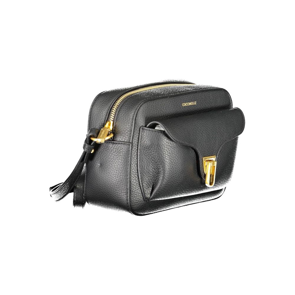 Coccinelle Black Leather Women Shoulder Bag Coccinelle