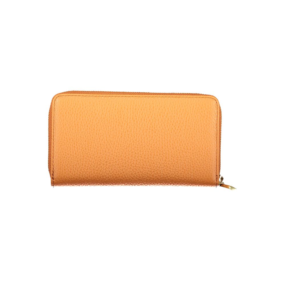 Coccinelle Arancione Leather Women Wallet Coccinelle