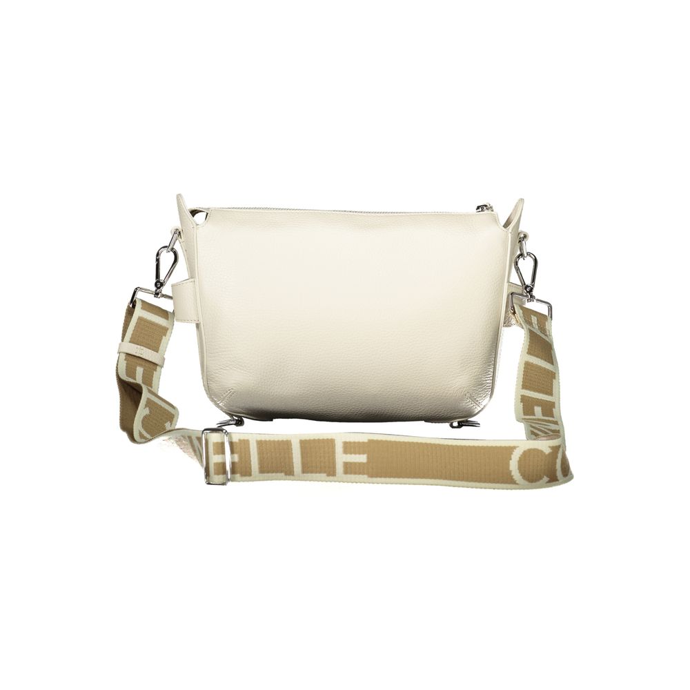 Coccinelle Bianco Leather Women Handbag Coccinelle