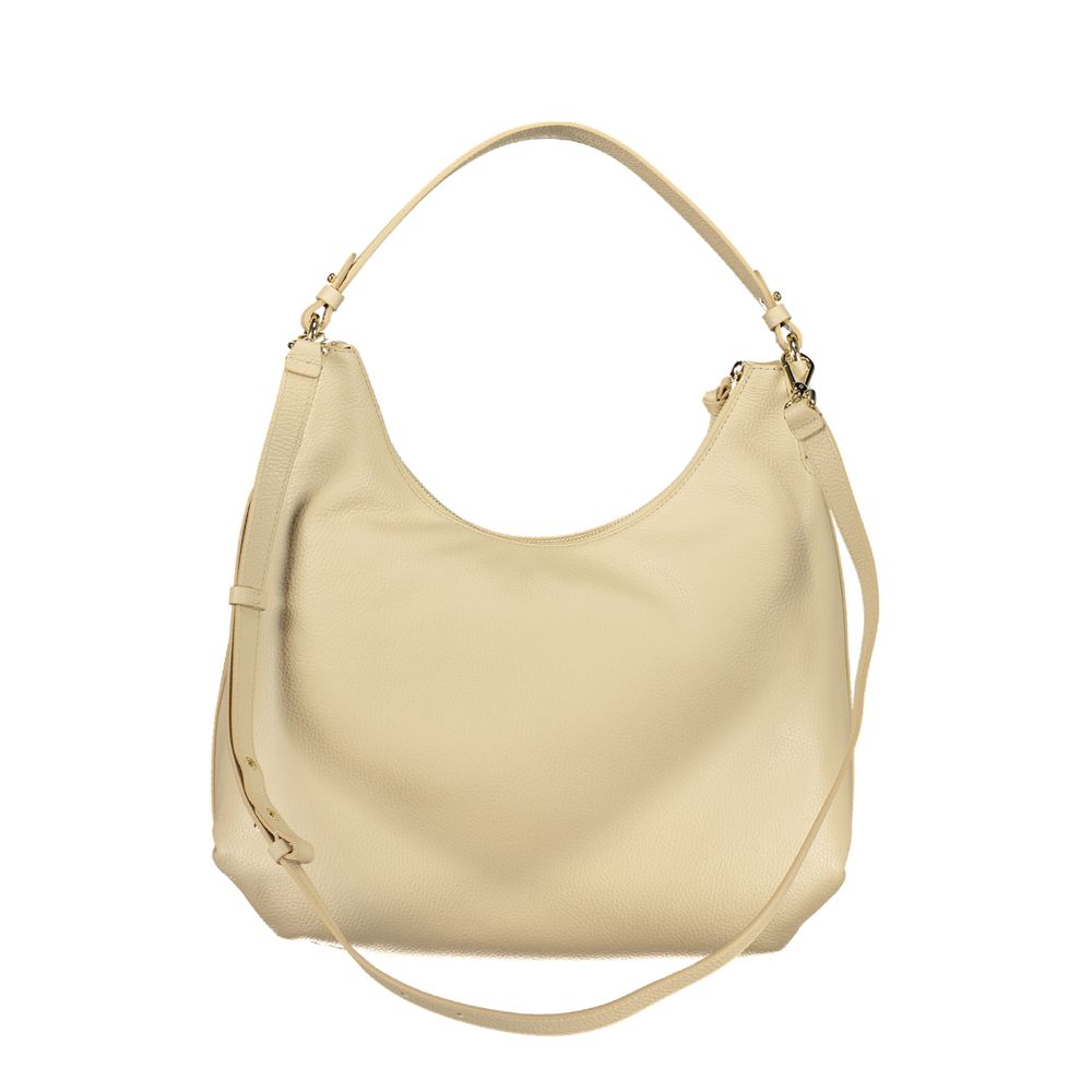 Coccinelle Beige Leather Women Handbag - Eljoys Fashion 