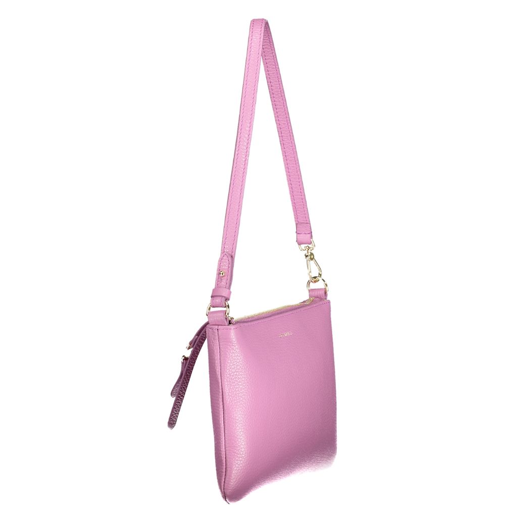 Coccinelle Viola leather women's handbag with top handle and sleek design, featuring a smooth finish and elegant style.