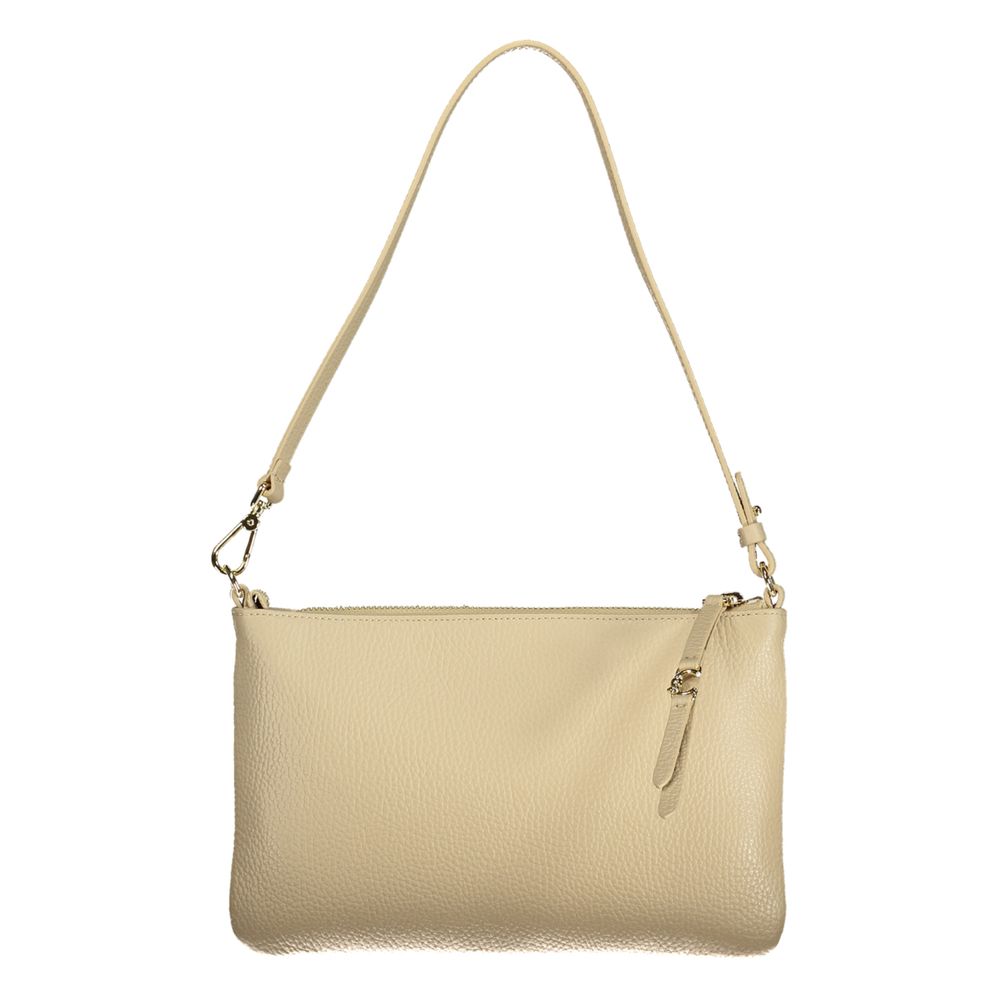 Coccinelle Beige Leather Women Handbag - Eljoys Fashion 