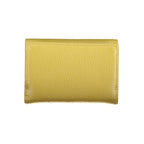 Coccinelle Verde Pelle women’s wallet with green leather exterior and multiple card slots, zipper closure, and compact design.