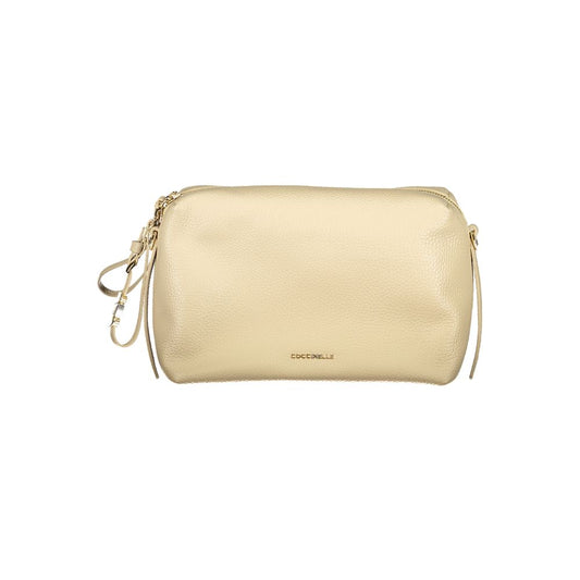 Coccinelle Beige Leather Woman Handbag Coccinelle