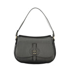 Coccinelle Nero Pelle women's bag with sleek black leather design and silver hardware, stylish accessory for everyday use.