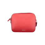 Coccinelle Rosso leather women's handbag with sleek design, top handles, and subtle stitching details.