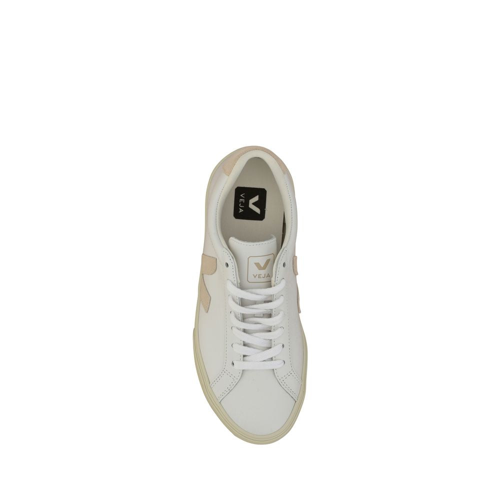 Veja White Calf Leather Bos Taurus Low Top Sneakers Veja