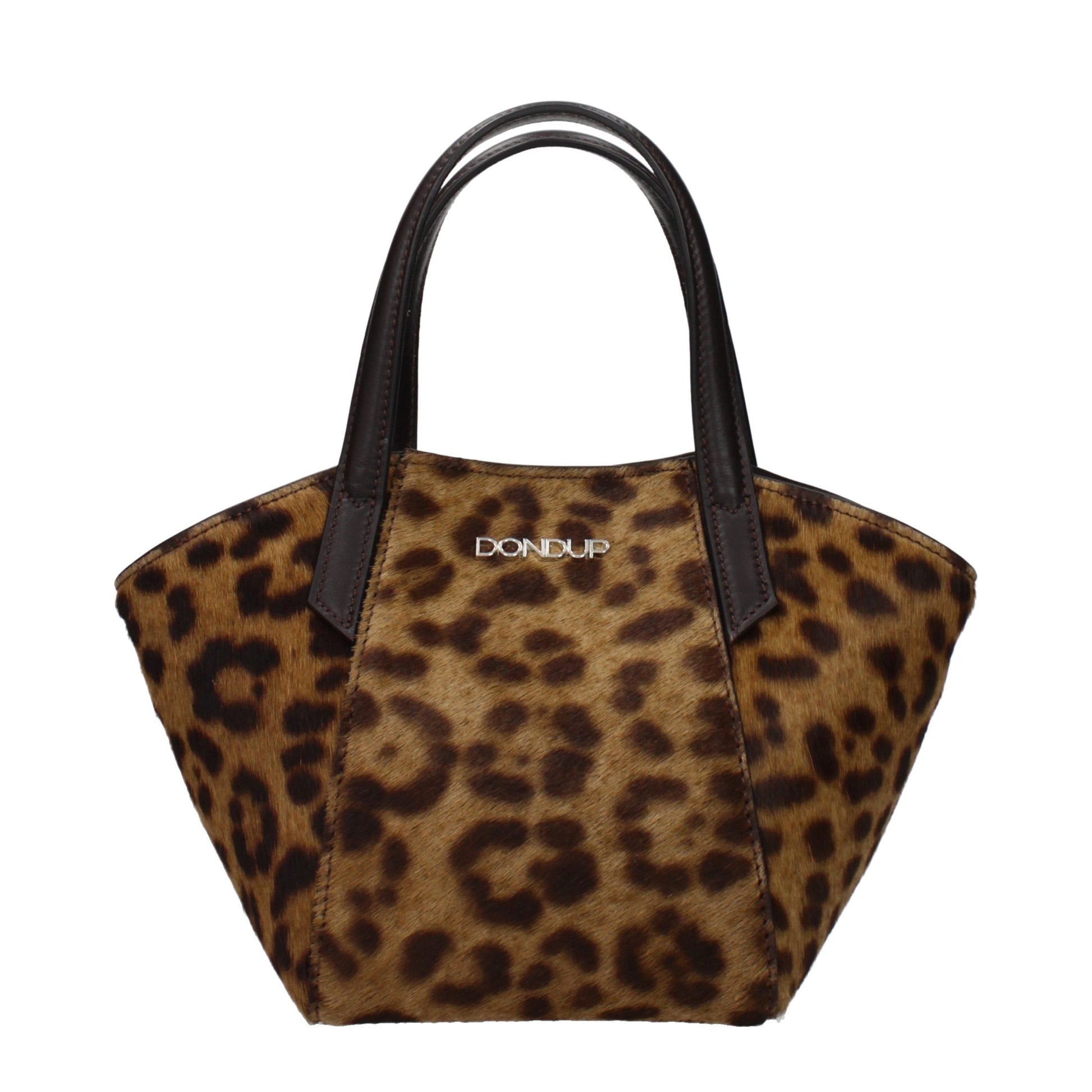 Dondup Brown Horsehair Handbag Dondup