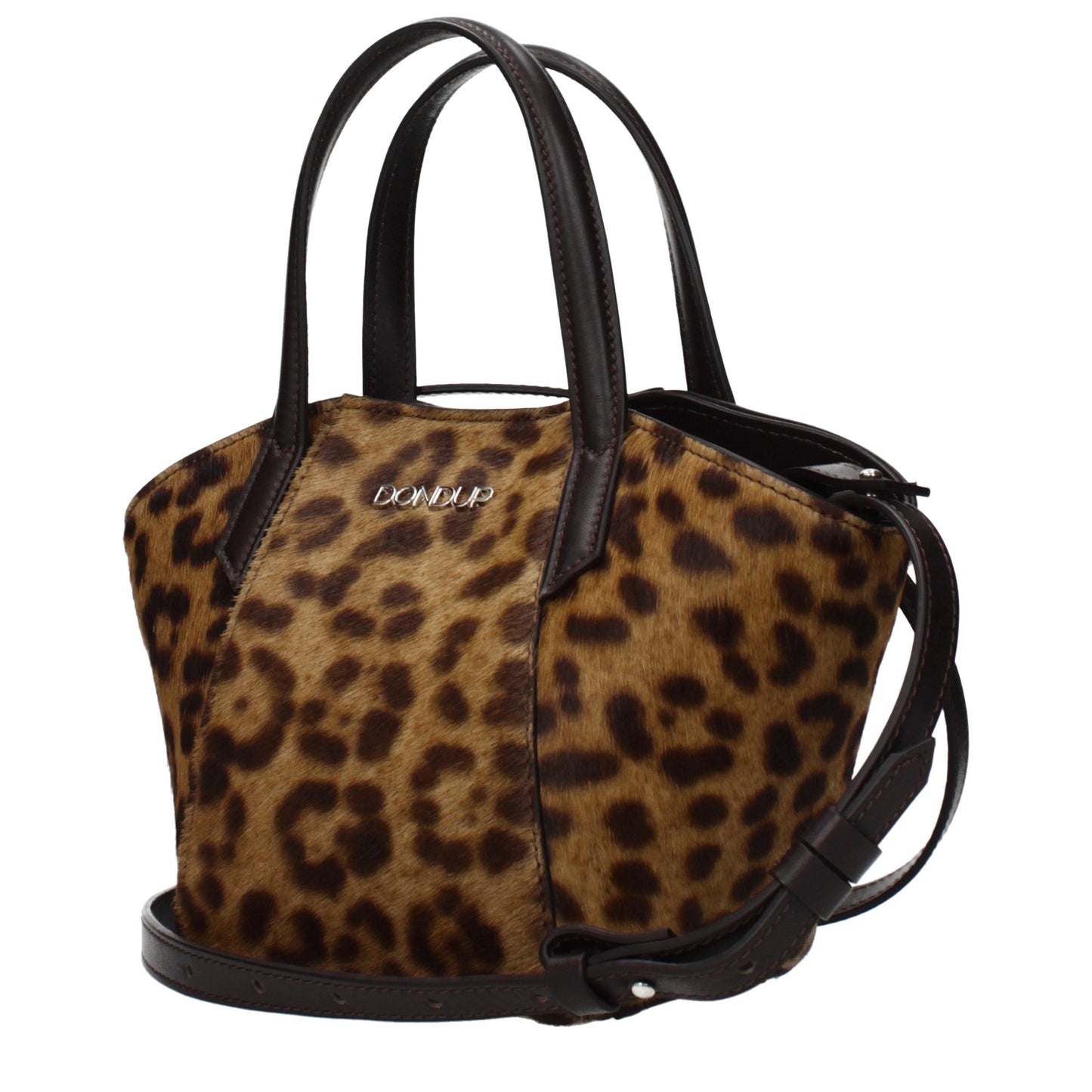 Dondup Brown Horsehair Handbag Dondup