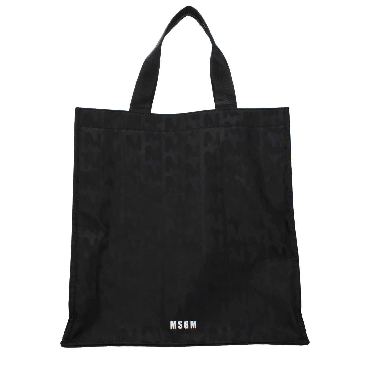 MSGM Black Fabric Handbag MSGM