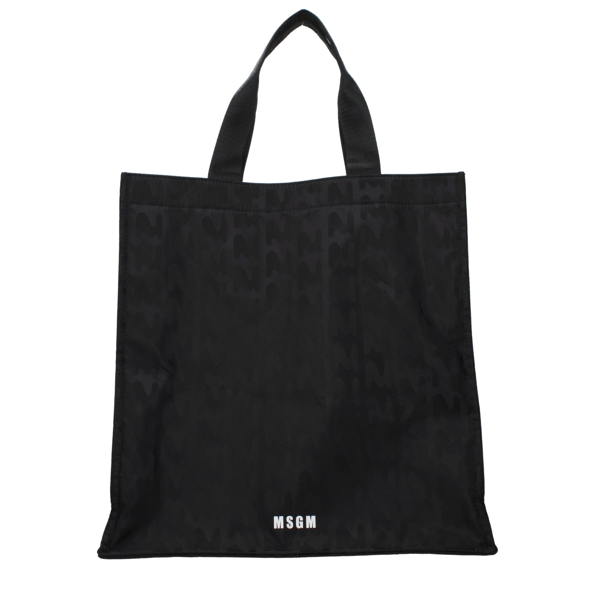MSGM Black Fabric Handbag MSGM