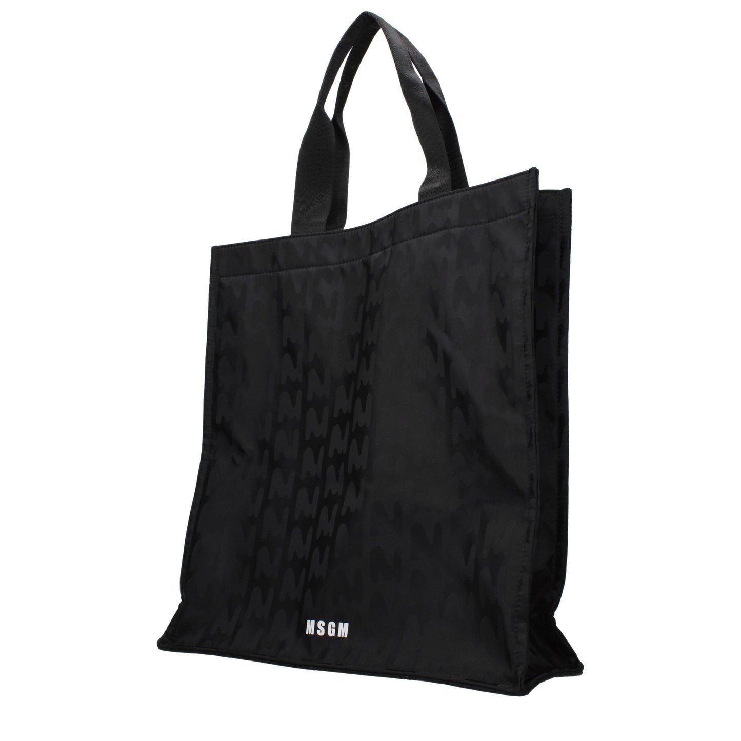MSGM Black Fabric Handbag MSGM