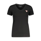 Guess Jeans Black Cotton Women's T-Shirt Guess Jeans