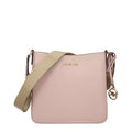 Pink leather shoulder bag by Michael Kors featuring a sleek design and gold-tone hardware.