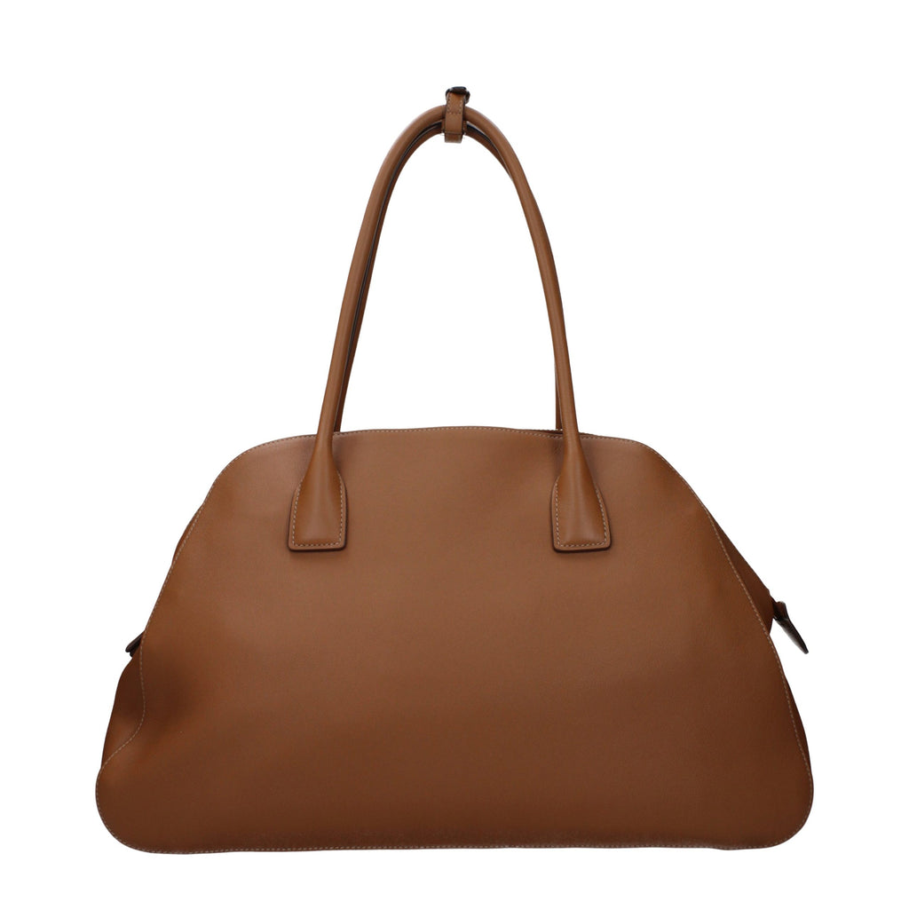 Prada brown leather shoulder bag with sleek design and adjustable strap, stylish accessory for everyday use.