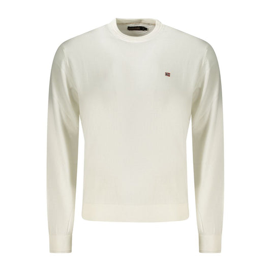 Napapijri White Cotton Men Shirt Napapijri