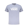Vans Azzurro cotton men's T-shirt featuring a casual fit and blue color, perfect for everyday wear.