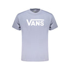 Vans Azzurro cotton men's T-shirt featuring a casual fit and blue color, perfect for everyday wear.