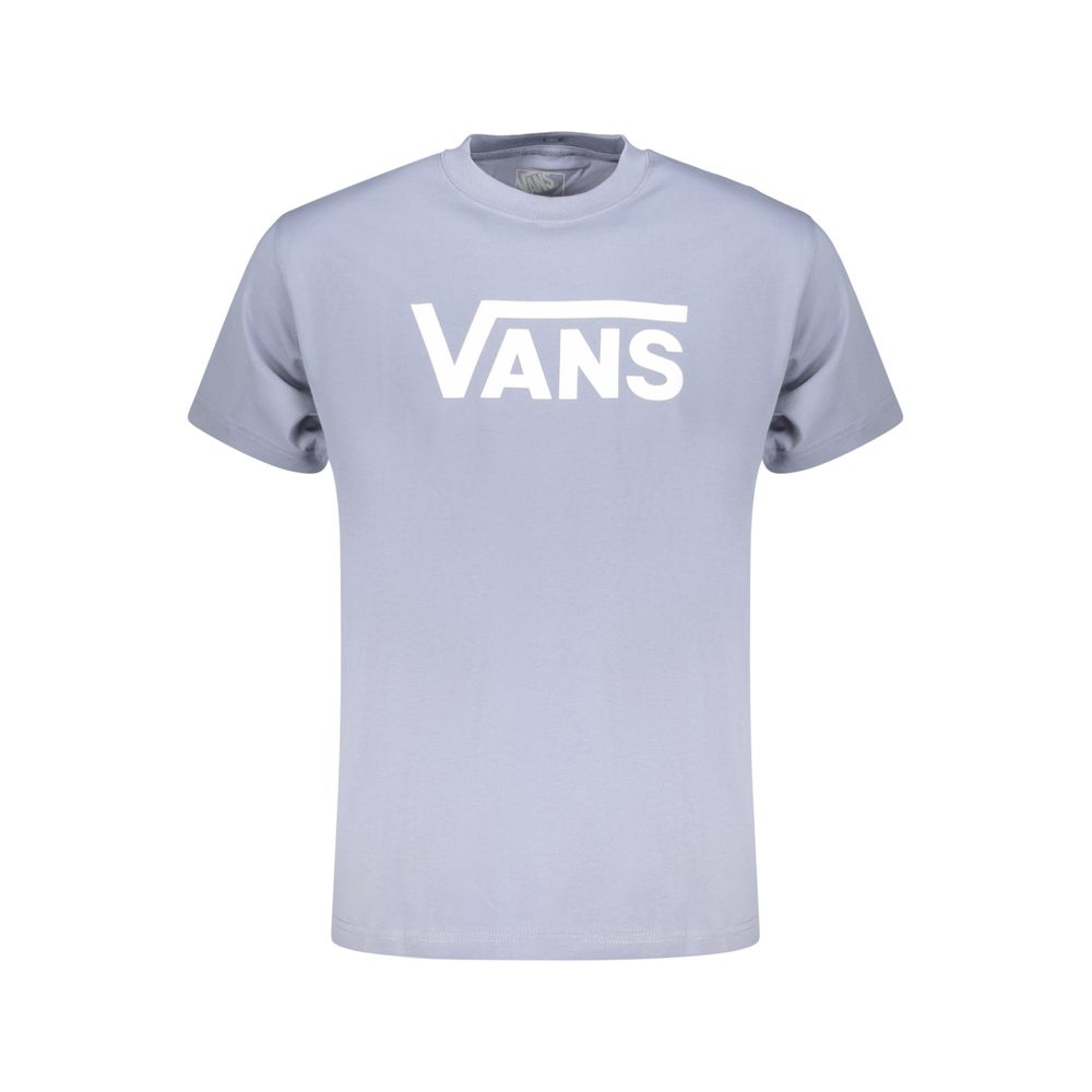 Vans Azzurro cotton men's T-shirt featuring a casual fit and blue color, perfect for everyday wear.