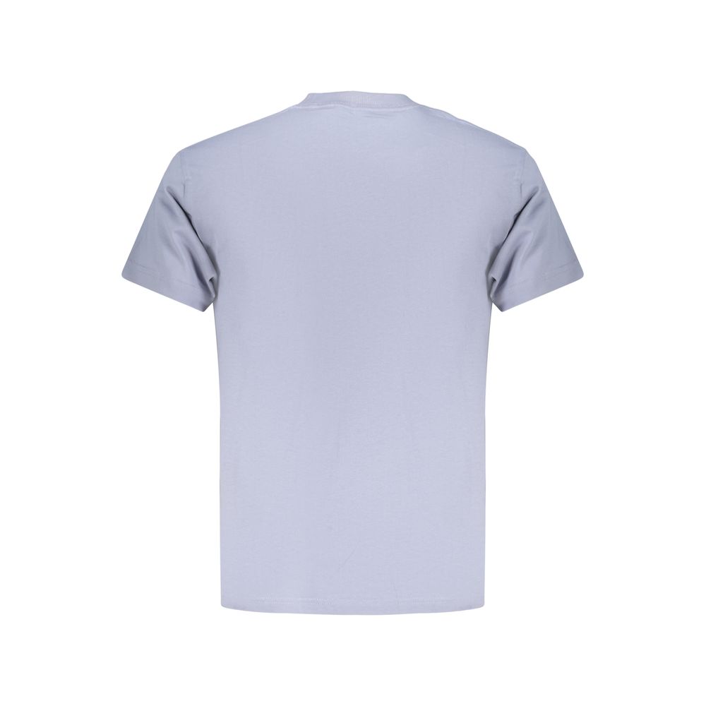 Vans Azzurro cotton men's T-shirt with a relaxed fit and classic crew neckline, featuring the Vans logo on the chest.