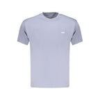 Vans men's blue cotton T-shirt with crew neck and short sleeves, casual streetwear style.