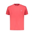 Vans Rosso Cotton Men T-Shirt featuring a classic crew neck and short sleeves in red cotton fabric.