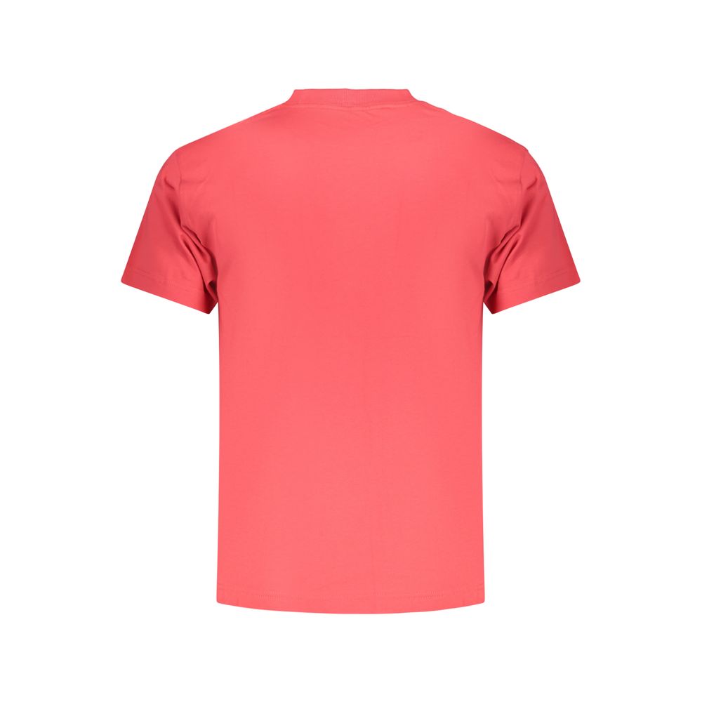 Vans Rosso cotton men's T-shirt featuring a red color and classic crew neck design, casual and comfortable everyday wear.