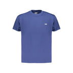 Vans blue cotton men's T-shirt with short sleeves and crew neck, featuring a casual fit and classic Vans logo design.
