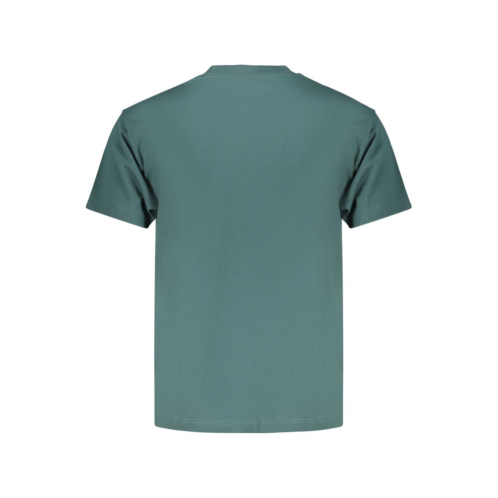Vans Verde cotton men's T-shirt with a casual fit, featuring a green color and classic Vans branding on the front.