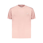 Pink cotton Vans men's T-shirt with a classic fit and Vans logo on the chest, casual and comfortable for everyday wear.