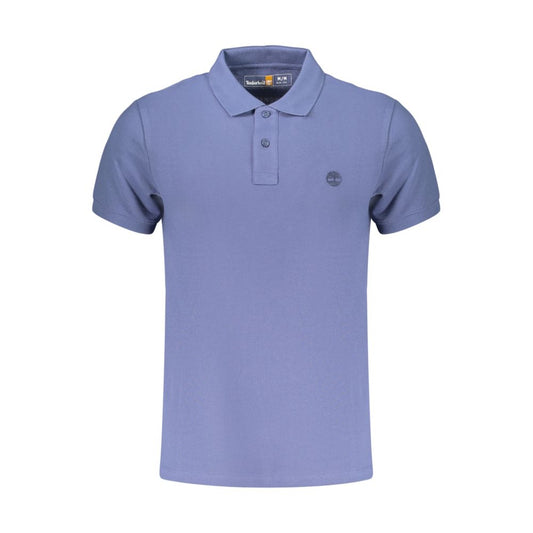 Timberland Blue Cotton Men Polo Timberland