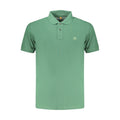 Timberland Verde organic cotton men's polo shirt in green, featuring a classic collar and short sleeves.