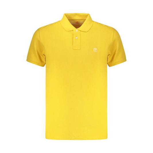 Timberland Yellow Cotton Men Polo Shirt Timberland