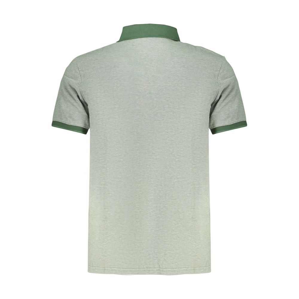 Timberland Verde Cotton Men’s Polo shirt in green with a classic collar and short sleeves, displayed on a plain background.