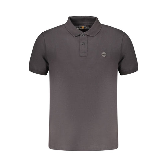 Timberland Black Cotton Men Polo Shirt Timberland