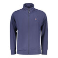 Blue cotton men's sweatshirt from Norway 1963 featuring a classic fit and minimal branding, ideal for casual wear.