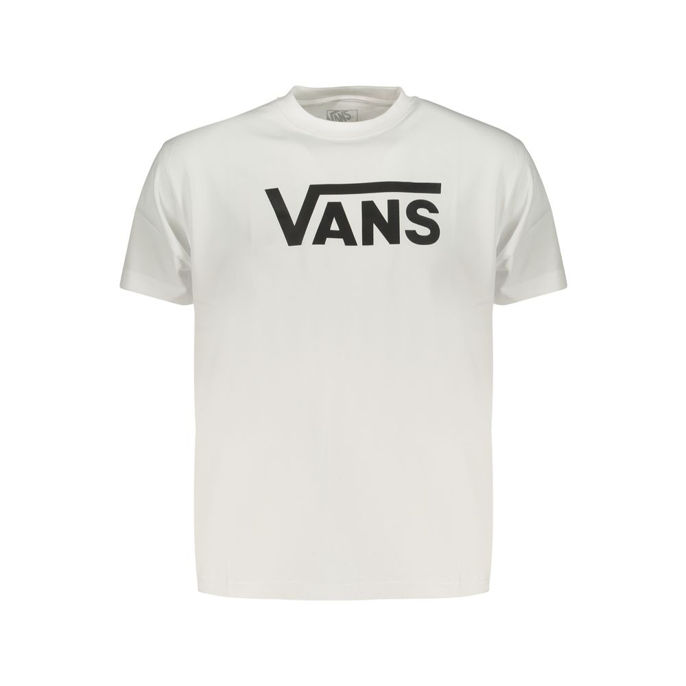 Vans Bianco cotton men's T-shirt with crew neckline and short sleeves, featuring a simple, clean design.