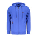 Norway 1963 blue cotton men's hoodie featuring a casual fit and classic design, displayed on a plain background.