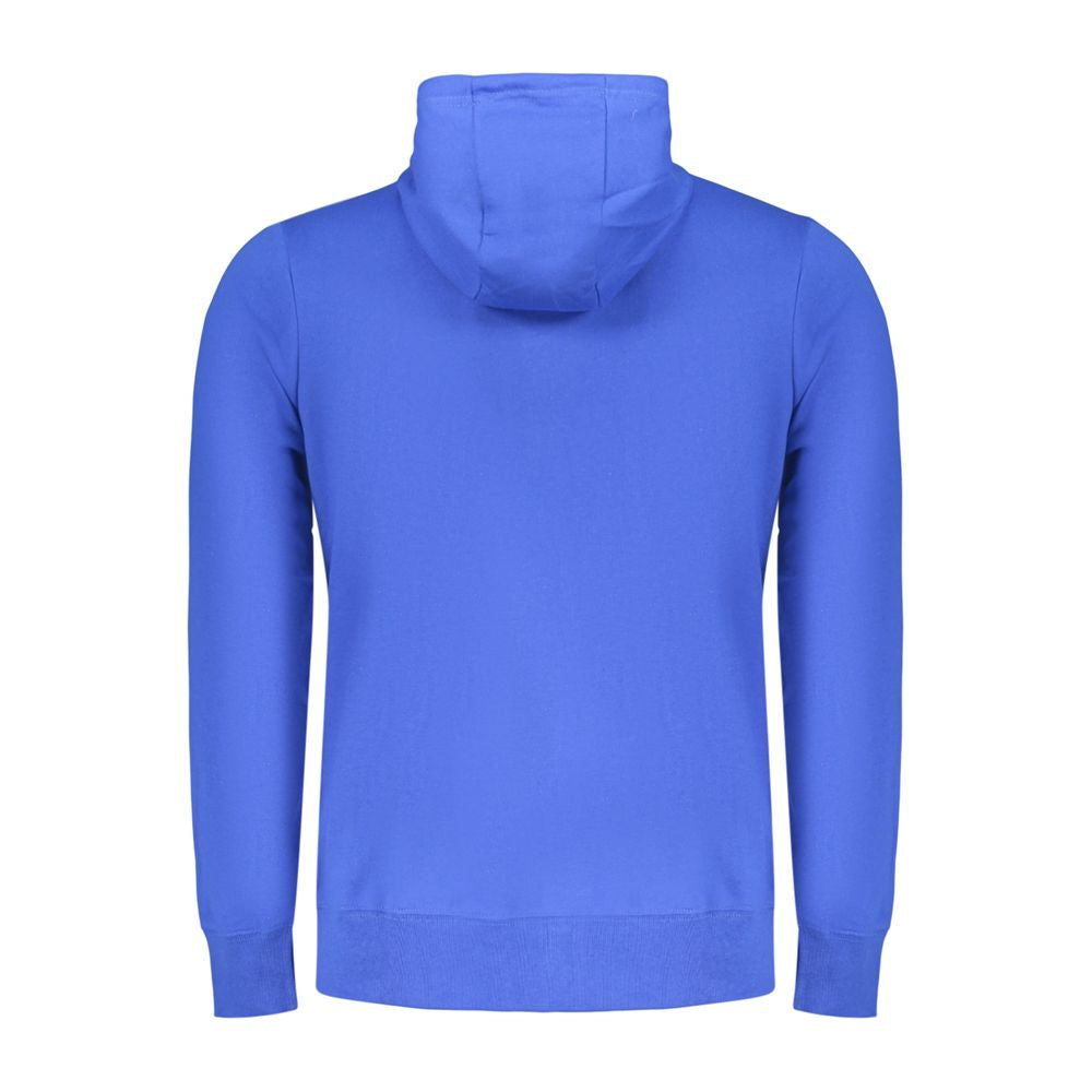Norway 1963 blue cotton men's hoodie with front pocket and drawstrings, casual everyday apparel.