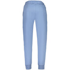 Norway 1963 men's blue cotton trousers displayed on a hanger, showcasing classic fit and clean design.