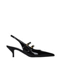 Celine black leather sandals with sleek straps and open toe design, stylish footwear for casual or dressy occasions.