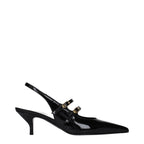 Celine black leather sandals with sleek straps and open toe design, stylish footwear for casual or dressy occasions.