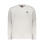 Norway 1963 Bianco cotton men's sweatshirt with crew neck and long sleeves, casual and comfortable apparel.