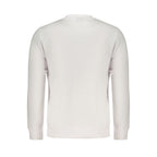 Norway 1963 Bianco cotton men's sweatshirt with crew neck and long sleeves, featuring a simple, stylish design.